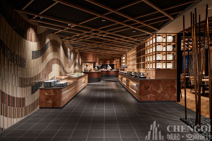 自助餐廳空間設計布局圖,自助餐廳空間設計案例圖