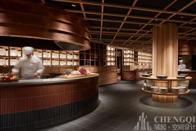 自助餐廳裝飾實景圖,自助餐廳裝飾布局圖