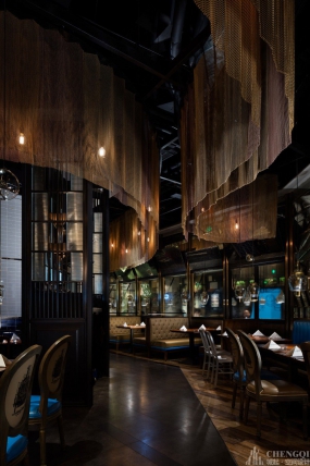 自助餐廳空間設計實景圖,自助餐廳空間設計布局圖