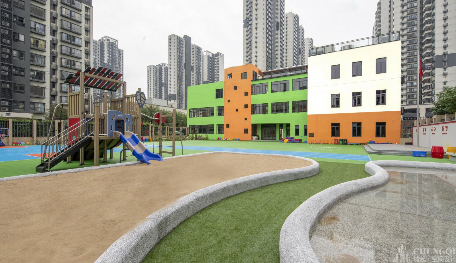 學校設計實景圖,學校設計案例圖