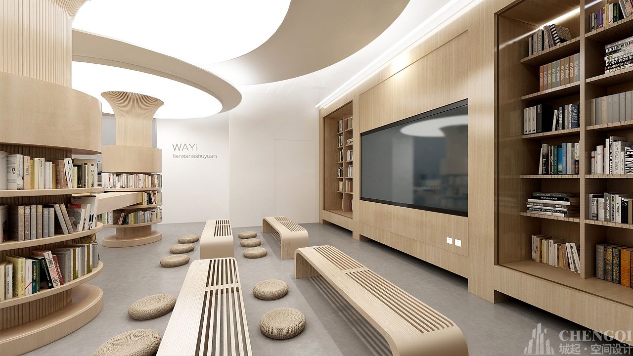圖書館空間設(shè)計(jì)實(shí)景圖,圖書館空間設(shè)計(jì)效果圖