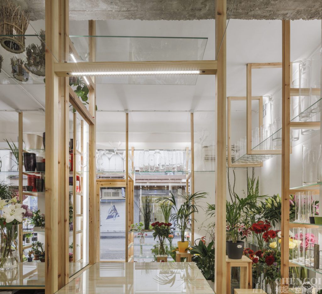 花店空間設計效果圖,花店空間設計實景圖