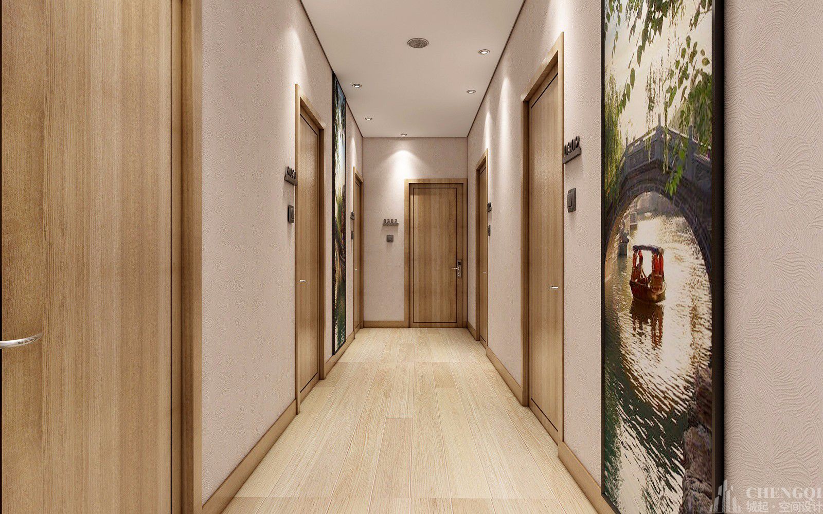 賓館空間裝飾效果圖,賓館裝修設計實景圖