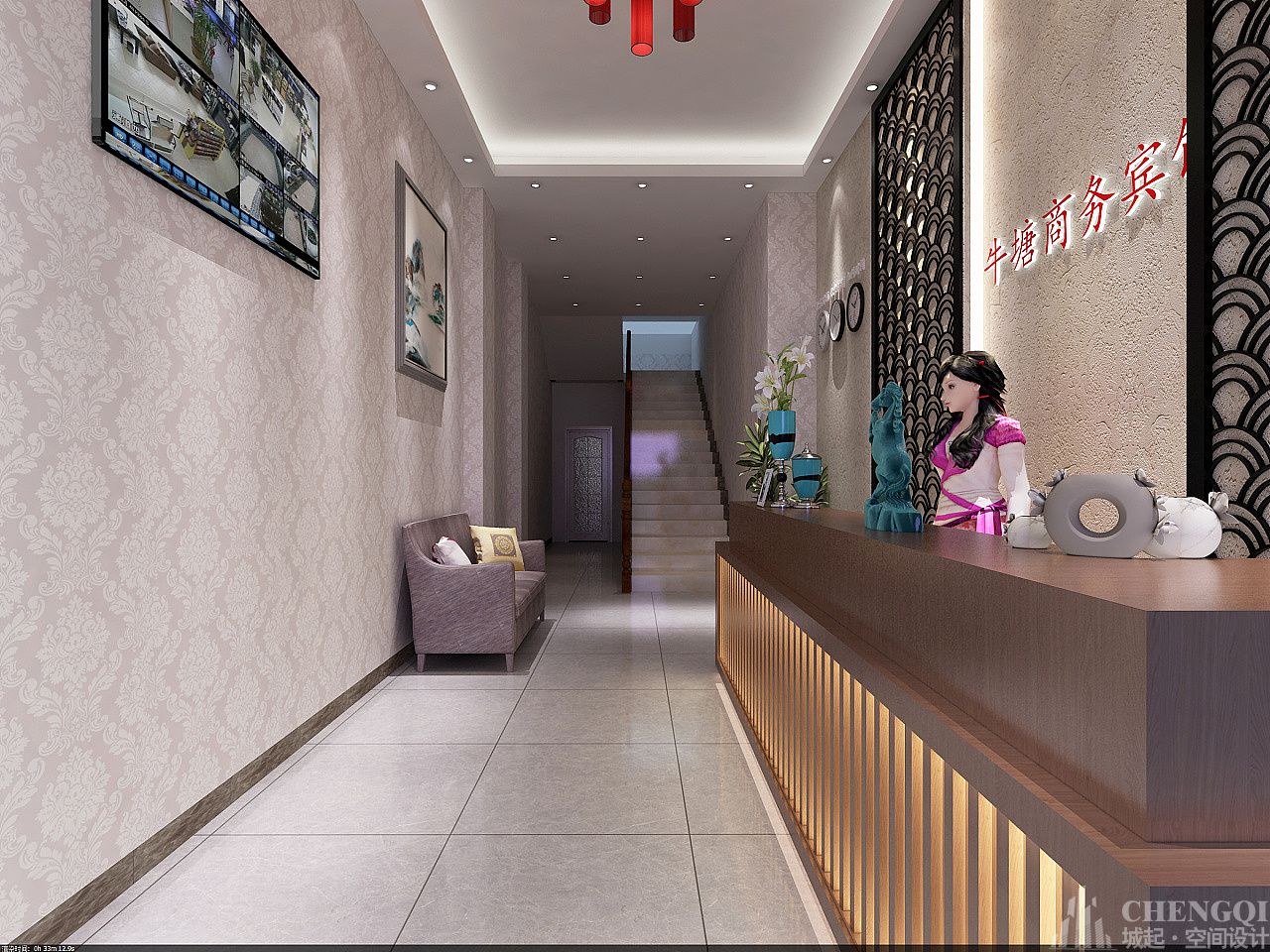 賓館空間設計布局圖,賓館空間設計案例圖