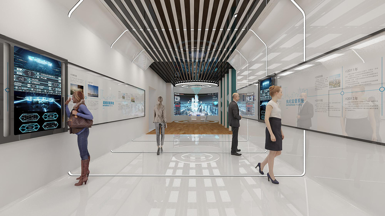 國家電網展廳,展廳裝修設計案例
