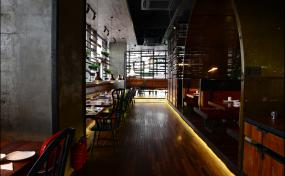 湘菜飯店室內隔斷裝飾裝修效果圖圖片