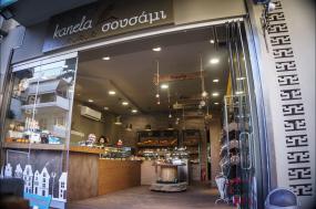 國外蛋糕店門面室內裝修效果圖