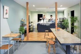 現代田園風格奶茶店裝修效果圖欣賞