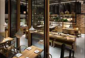 最新湘菜飯店室內燈泡裝修效果圖片
