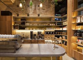 現代風格超市奶茶店裝修效果圖