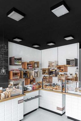 蛋糕店門面簡單室內裝修效果圖片