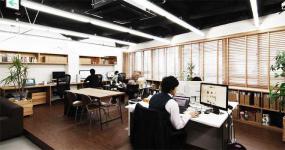 5a寫字樓室內辦公桌椅裝修效果圖片