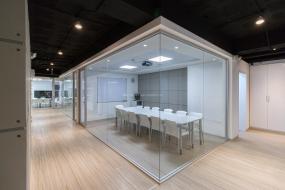 五星級酒店建筑設計會議室現場布置效果圖