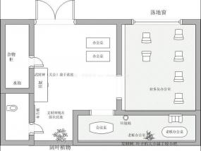 現代辦公室室內布置效果圖片大全