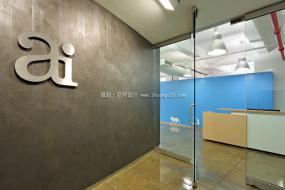 高檔現代辦公室前臺裝修圖片大全