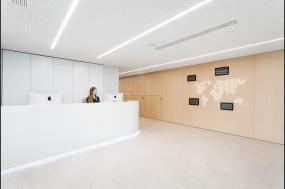 化工企業公司前臺精裝修設計圖片