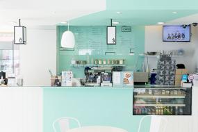 外國奶茶店裝修設計效果圖大全
