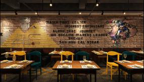 最新西餐店設計圖片
