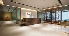 企業文化背景墻設計裝修效果圖片