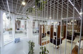 最新復古風格發廊設計裝飾效果圖