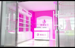 最新化妝美甲店設計裝飾效果圖