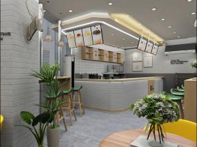 創意奶茶店設計裝修圖片