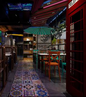 最新烤魚店裝飾實景圖