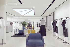 高檔外貿服裝店裝修圖片