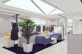 高檔外貿服裝店裝修效果圖