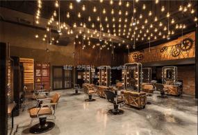 高檔美發店裝修高清圖片