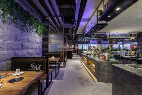 最新自助餐廳裝飾實景圖