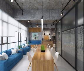 最新loft風格辦公室效果圖