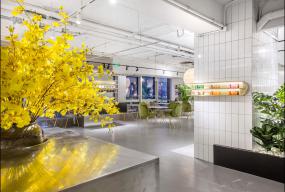 簡約風格美發店設計效果圖片