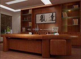 中式傳統辦公室設計裝飾圖
