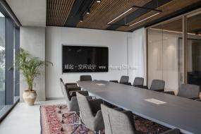 工業簡約風格辦公室裝潢效果圖