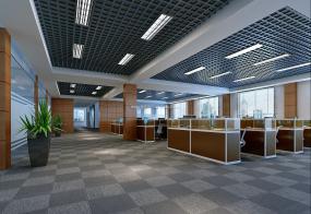 現代裝修辦公室吊頂效果圖展示
