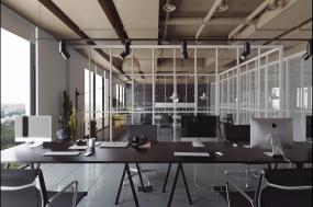loft風格移動辦公區裝修效果圖欣賞