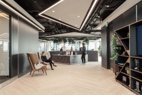 現代風格小型辦公室裝修實景效果