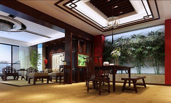 中式<a href=http://www.bodalipin.cn target=_blank class=infotextkey>辦公室裝修</a>效果圖片